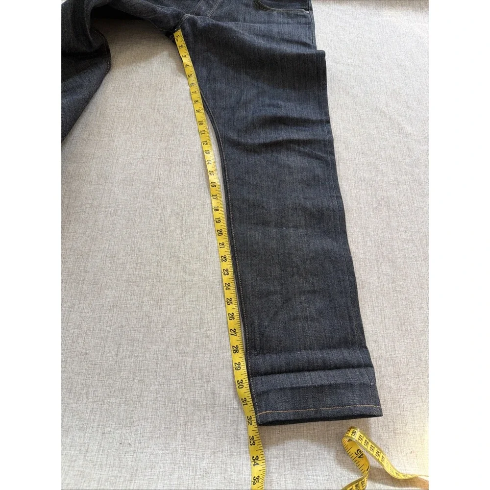 Todd Snyder Selvedge Jeans 34X32 American Denim Button Fly Slim Fit Dark Wash